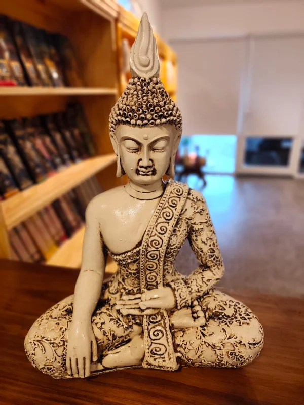 Buda en Resina Buda Mudra Bhimusparsa 45cm