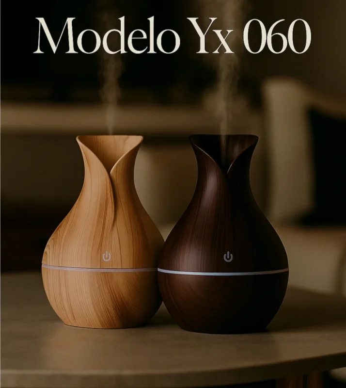 Humidificador Florero Simil Madera