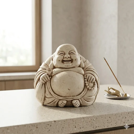 Buda en Yeso Buda Bola 18cm