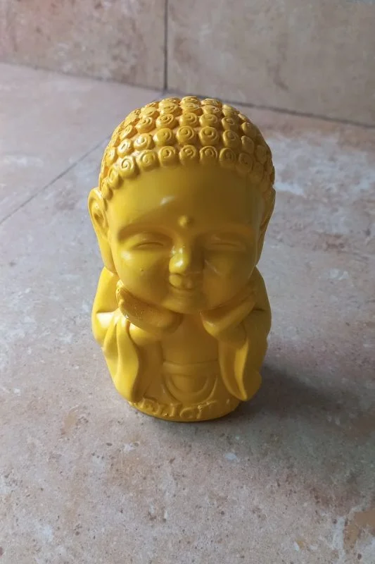 Buda en Yeso Budas 13Ccm - Amarillo