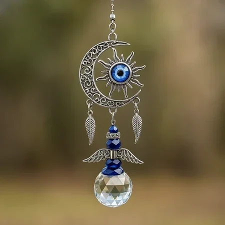 Atrapasol Sol y Luna con esfera facetada